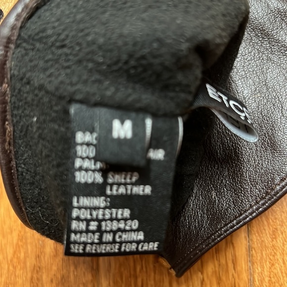 NWOB Calf hair and leather gloves, M - Picture 5 of 5